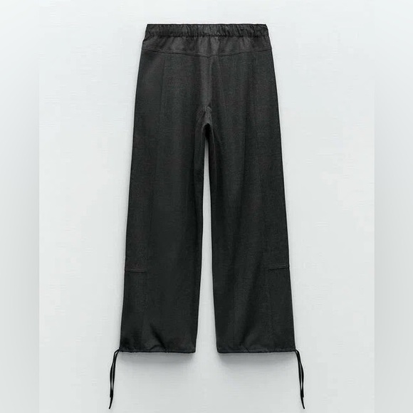 Zara felted cloth jogger pants - Picture 3 of 7